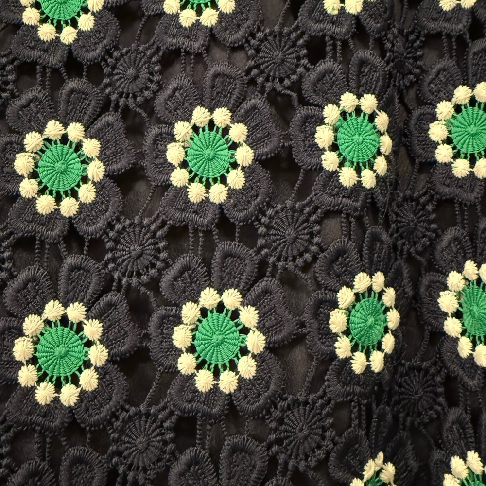 J Crew Green and White Embellished Pencil Skirt - Picture 9 of 11